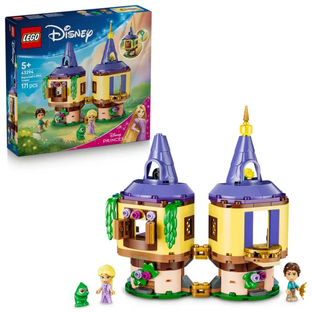 【LEGO 樂高】迪士尼公主系列 43294 樂佩的迷你高塔(魔髮奇緣 模型 禮物 玩具)