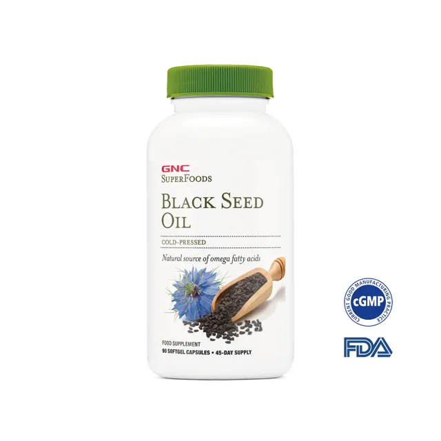 【GNC 健安喜】黑種草油軟膠囊食品 90粒/瓶(Omega9/Omega6/調節生理機能/促進新陳代謝/優質草本油脂)