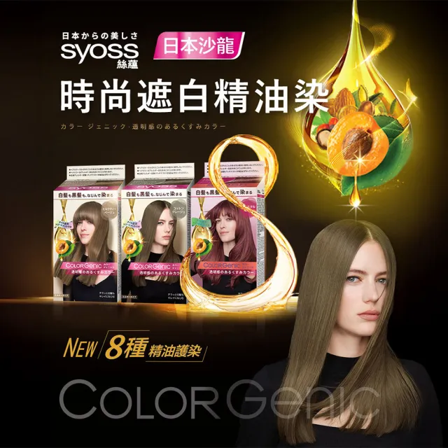 【Syoss 絲蘊】極致透感染髮系列(8色任選/經典黑茶/亞麻奶茶/奶茶棕/霧感灰)