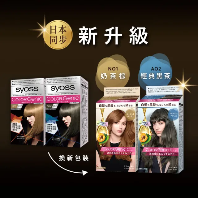 【Syoss 絲蘊】極致透感染髮系列 2入組(8色任選/經典黑茶/亞麻奶茶/奶茶棕/霧感灰)