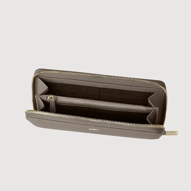 【BRAUN BUFFEL 德國小金牛】蘇菲娜-A 12卡拉鍊長夾-多色任選(BF885-601-BK/BRA/HM) 錢包送禮推薦