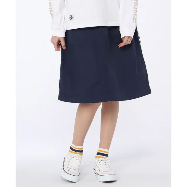 【CHUMS】CHUMS 休閒 女 Kearns Piping 2way Skirt兩穿式長裙 深藍 女 (CH181370N001)