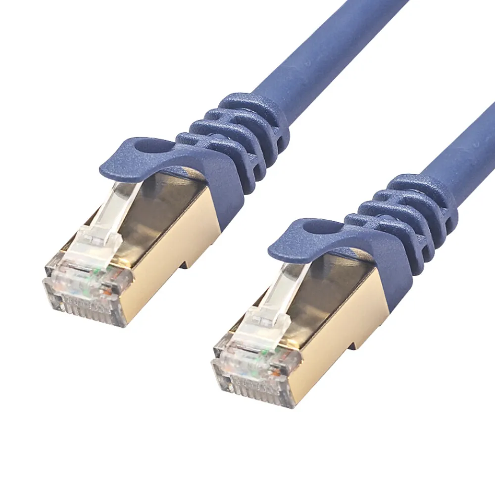 【Bravo-u】Cat.8純銅線芯雙屏蔽 40Gbps超高速電競網路線 藏青 3M
