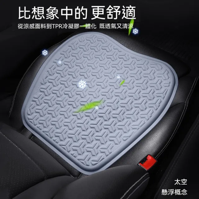 【ANTIAN】夏季汽車凝膠冰涼坐墊 車載降溫冰墊 車用親膚舒適坐墊 42*42cm