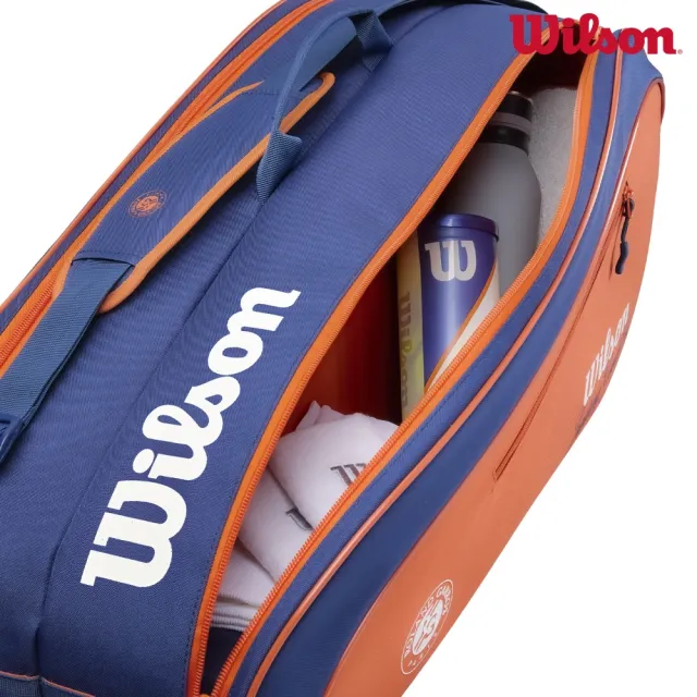 【WILSON】ROLAND GARROS 2026 TEAM 6PK RACKET BAG C 配件 網球拍袋 陶土橘 WR8053301001