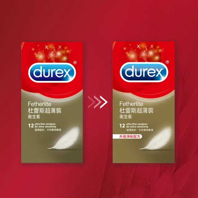 【Durex 杜蕾斯】超薄裝衛生套1盒(12入 保險套/衛生套/避孕套/安全套/避孕/避孕套/保險套推薦)