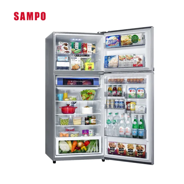【SAMPO 聲寶】610公升一級星美滿極光鈦旗艦變頻系列雙門冰箱(SR-F61D-S2)