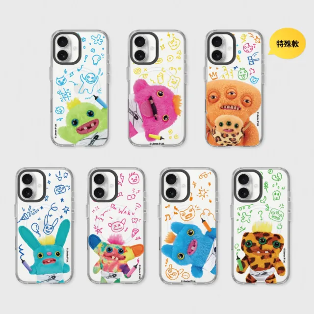 【RHINOSHIELD 犀牛盾】iPhone 15/16/17系列 Clear透明防摔磁吸手機殼/牙寶寶系列盲盒(Fuggler放克牙寶)
