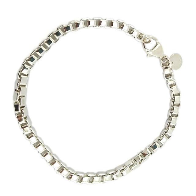 【Tiffany&Co. 蒂芙尼】925純銀-經典威尼斯手鍊(展示品)