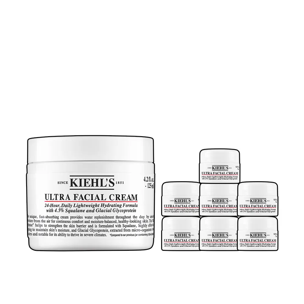 【Kiehl’s 契爾氏】官方直營 冰河醣蛋白舒敏修護保濕霜125ml(Kiehl’s/大瓶裝)