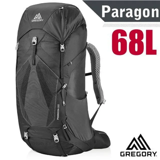 【Gregory】Paragon 68 專業健行登山背包_可調式懸架系統(126847-2917 玄武黑)
