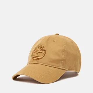 【Timberland】中性小麥色刺繡LOGO棒球帽(A66BA231)