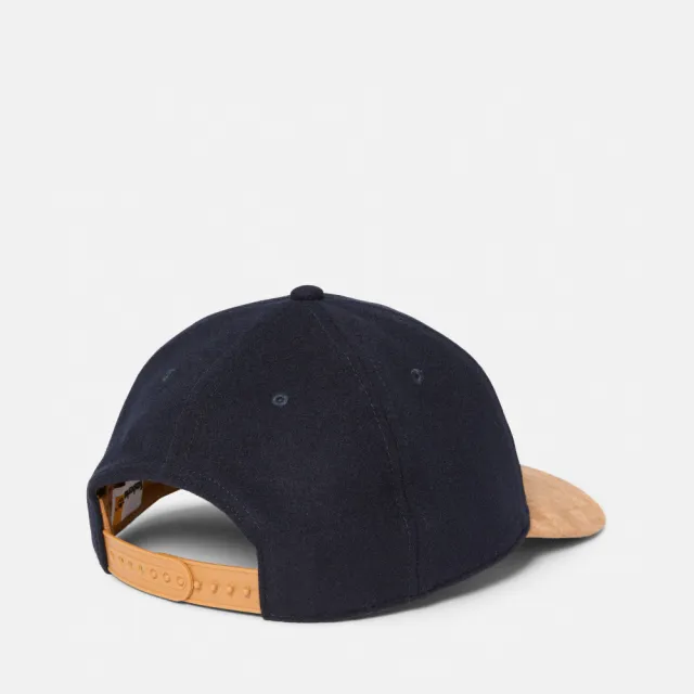 【Timberland】中性深藍色羊毛棒球帽(A65MT451)