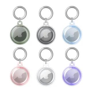【RedMoon】AirTag 360度全包覆式TPU保護套鑰匙圈