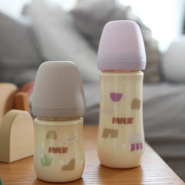 【Farlin】Grow With Colors 寬口PPSU防脹氣奶瓶150ml(0M+) - 多款可選