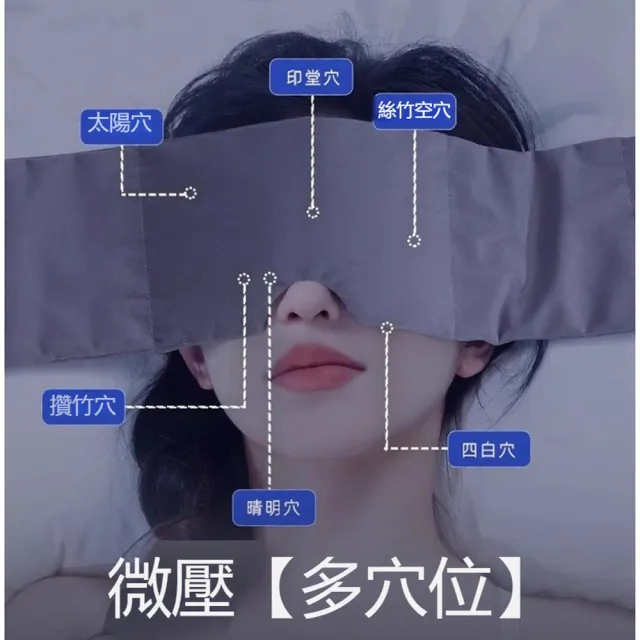 【ANTIAN】618大促  親膚絨布遮光重力睡眠眼罩 午休睡覺擋光眼罩 家用護眼按摩重力睡眠頭巾