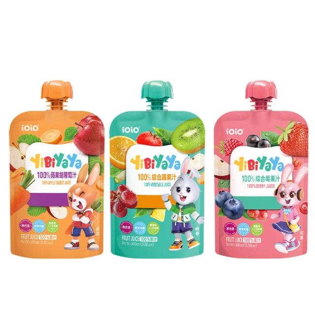 【十全】iOiO食在愛我YiBiYaYa一比呀呀100%綜合果汁100mlX45入(嬰幼兒果汁)