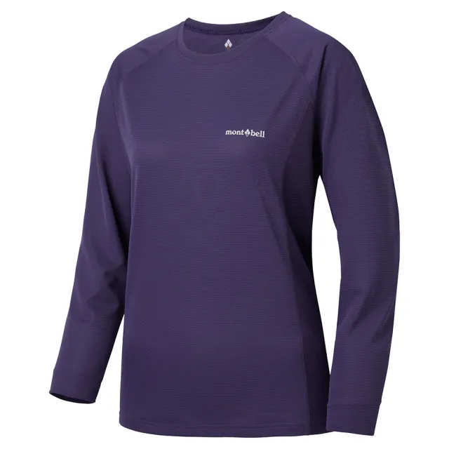 【mont bell】Cool Long Sleeve 女款排汗長T恤 1114630NV海軍藍 PU紫 YL黃 CPK珊瑚粉
