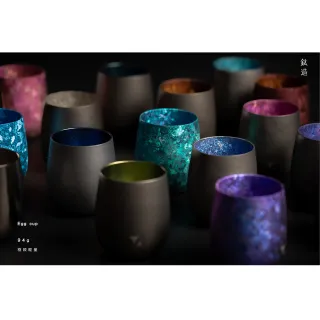 【Titanium 鈦造】鈦造蛋杯 雙色系列 雙層結構 275ml(鈦保溫杯 台灣鈦杯 鈦金屬)