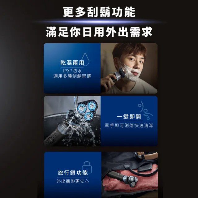 【Philips 飛利浦】X5006 俐落X系列電鬍刀 (SkinProtect護膚/IPX7防水/官方直營)