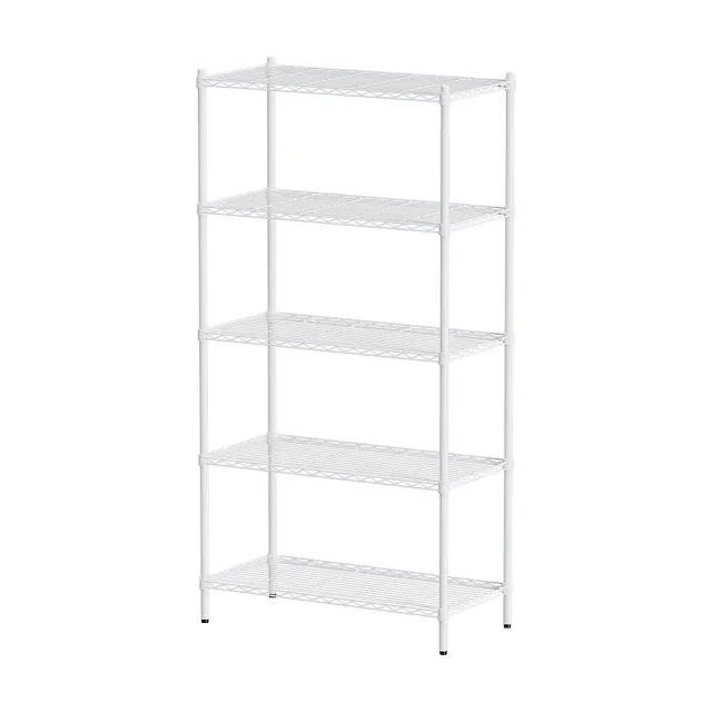 【dayneeds 日需百備】輕型 90x45x180公分 烤漆五層架(鐵力士架/收納層架/鞋架/展示架/層架/鐵架)