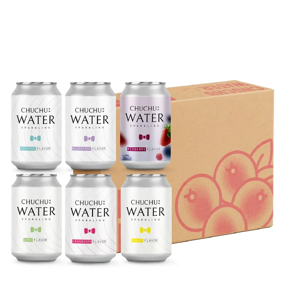 CHUCHU 啾啾】經典口味氣泡水330mlx24入/箱(六種口味;官方直營氣泡水