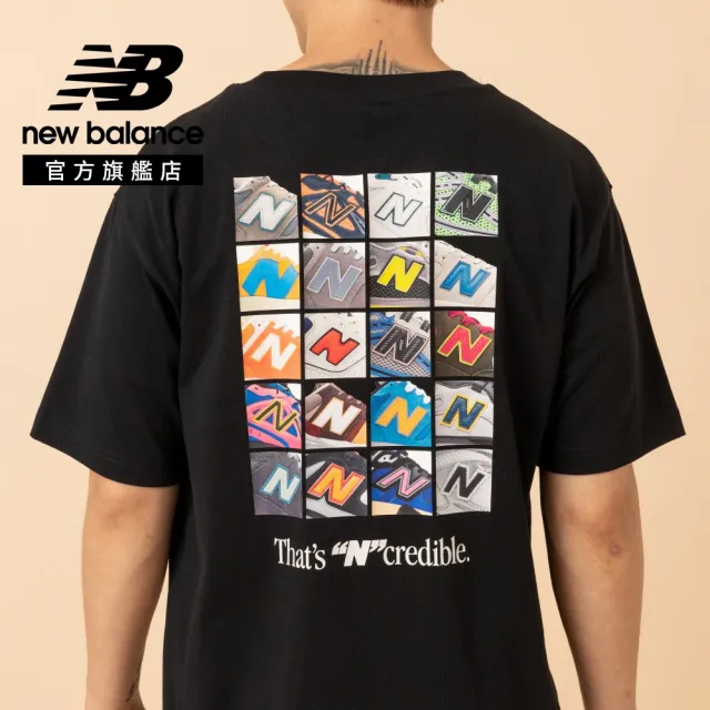【NEW BALANCE】NB 短T N標誌印花短袖上衣_男性_白/黑色_MT6161TQBK_MT6161TQSST(美版 版型偏大)