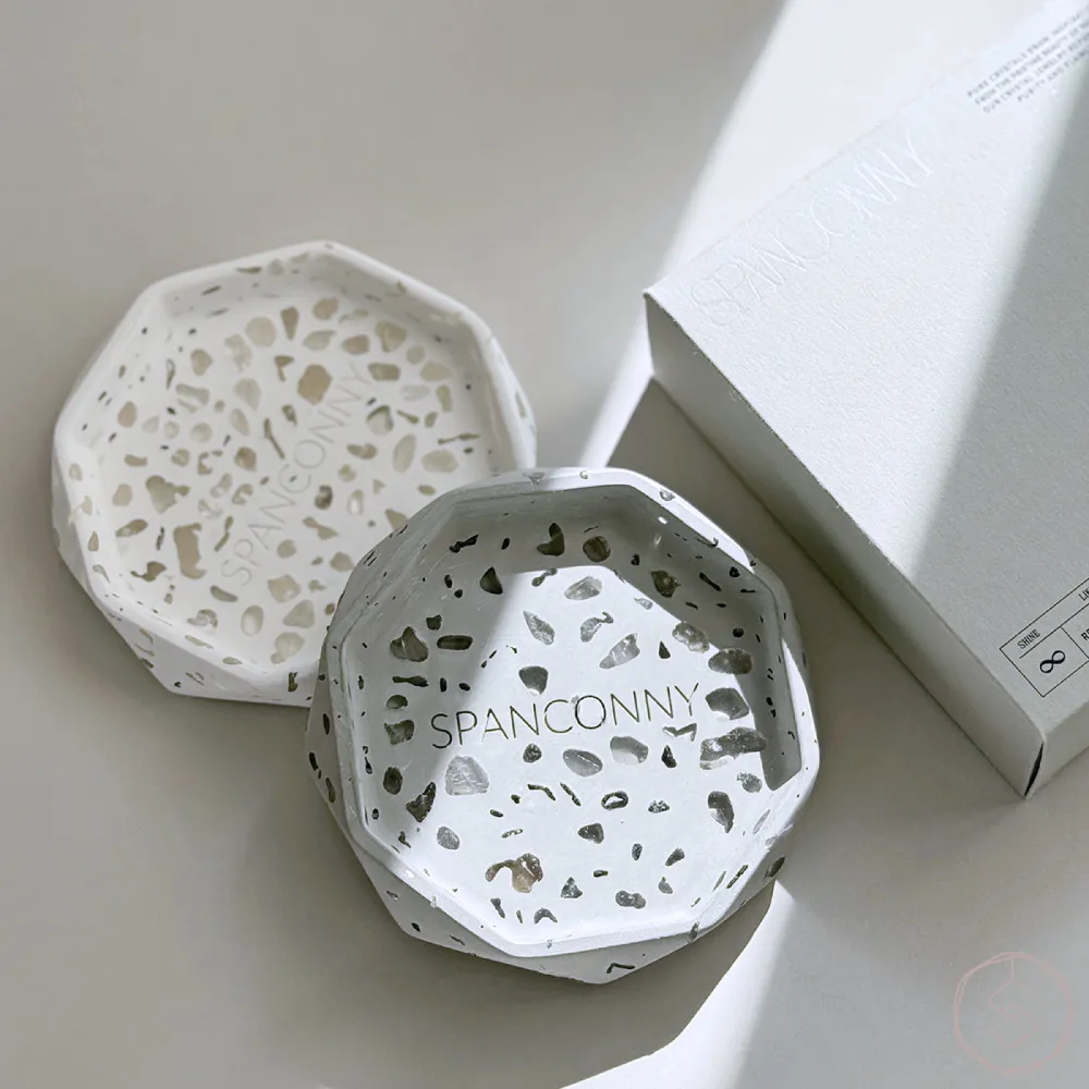 ⭐︎【極上品】白水晶 置物 347g SPANCONNY 飾品控】純淨心靈l 白水晶l 水晶消磁飾品盤(正能量+專注力+