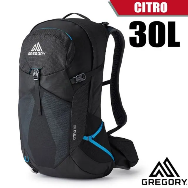 【Gregory】CITRO 30L 多功能登山背包_3D包覆臀帶(126880-7416 臭氧黑)