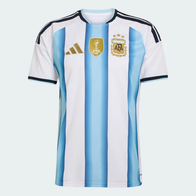 【adidas 愛迪達】世界盃 阿根廷 主場球迷版球衣 梅西 吸濕排汗 男 JM8396