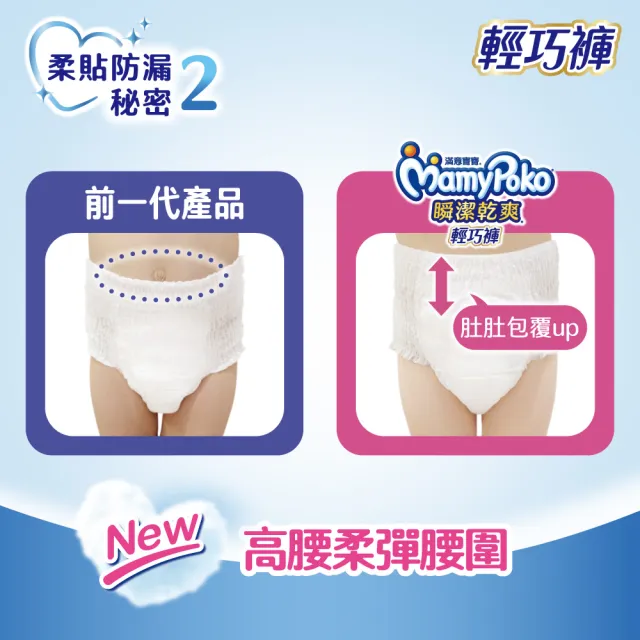 【滿意寶寶】瞬潔乾爽輕巧褲L-XXL(褲型/日本製)