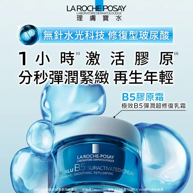 【理膚寶水】無針水光科技★極效B5彈潤超修復乳霜 50ml_A(B5膠原霜)