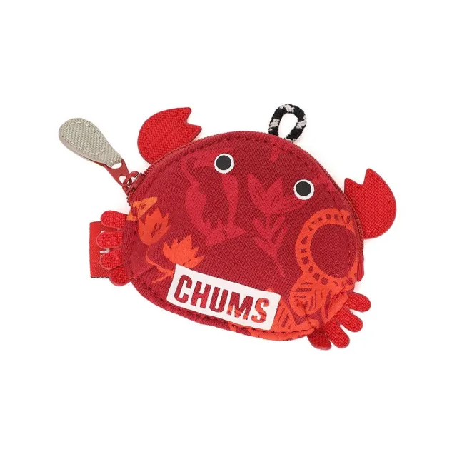 【CHUMS】CHUMS 休閒 Crab Zip Coin Case迼型零錢包 夏威夷紅 男女 (CH603716R009)