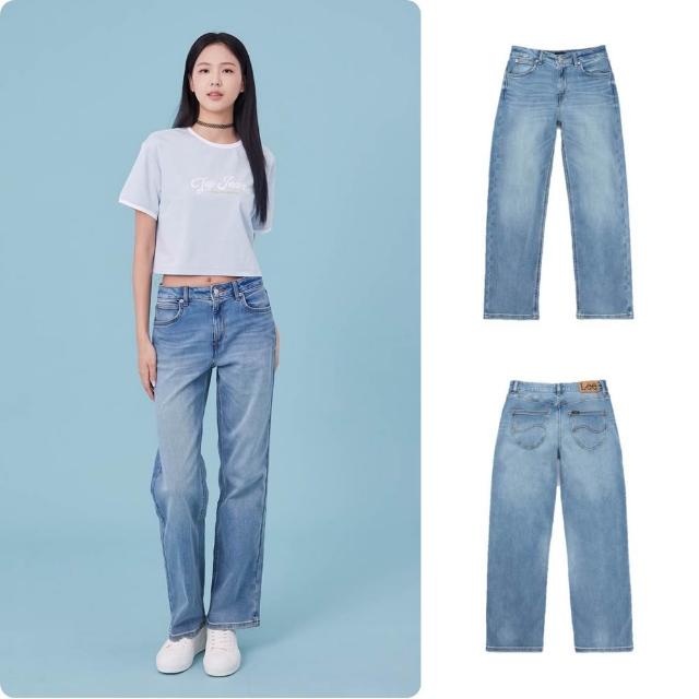 【Lee】女裝 牛仔褲 / 429 中腰標準小直筒 淺藍洗水 / LB617038765