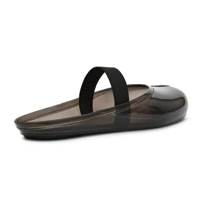 【steve madden】果凍夾腳平底穆勒鞋 COVA(黑色)