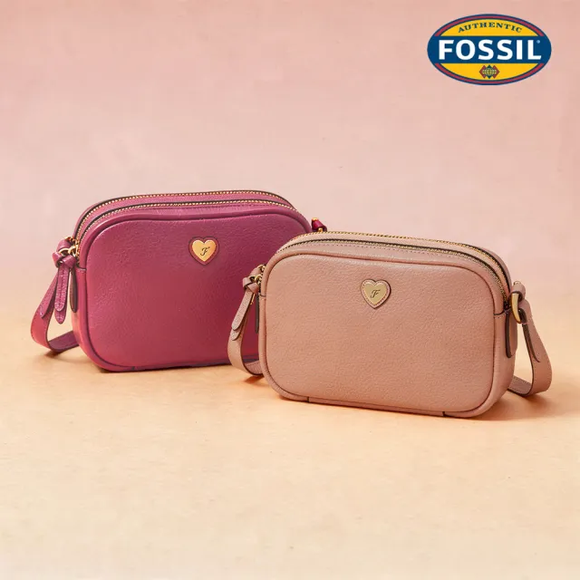 【FOSSIL】Danni 真皮斜背方包 (多色可選)｜金明洙穿搭款