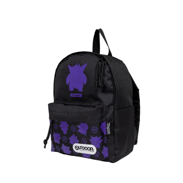 【OUTDOOR】雙11 寶可夢Pokemon-耿鬼後背包-小-黑色 ODGO23P02BK
