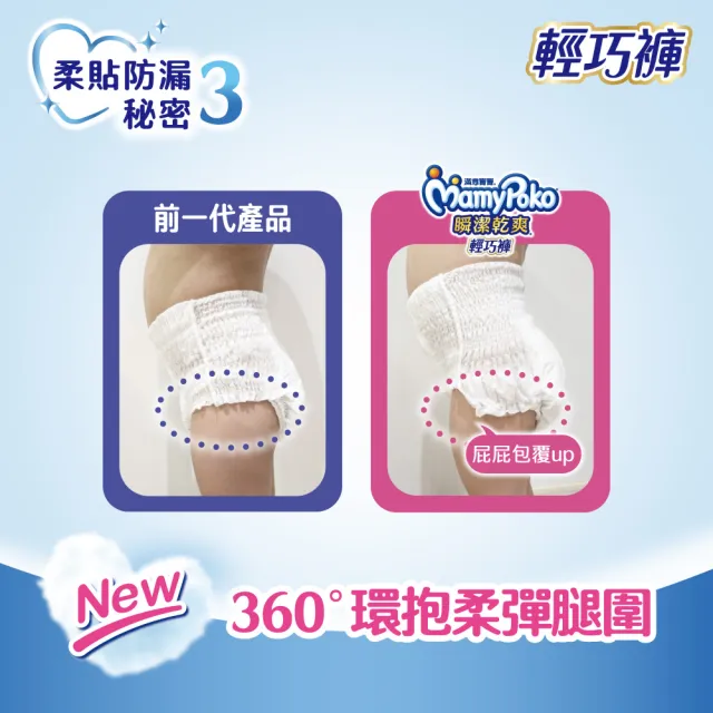 【滿意寶寶】獨家-瞬潔乾爽輕巧褲L-XXL 6箱組 (褲型/日本製)