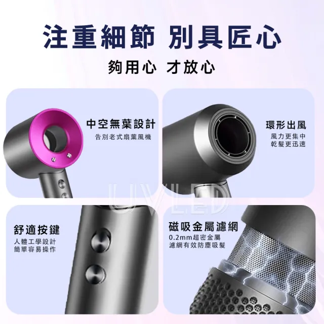 【UVLED 鈺創合成】高速馬達吹風機/大風量+恆溫護髮 (高速吹風機/恆溫吹風機/強力吹風機/沙龍高速吹風)