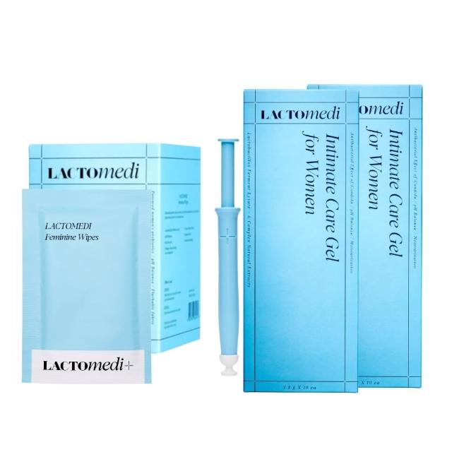【LACTOMEDI】益生菌女性私密呵護套裝 凝膠20支18g + 濕紙巾15片（平行進口）