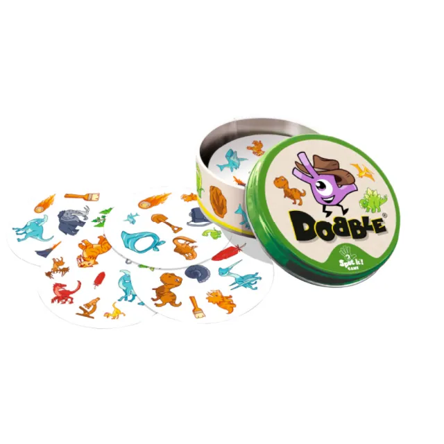 【Asmodee 艾賜魔袋】嗒寶 恐龍 DOBBLE DINOSAURS  (恐龍主題桌遊 幼兒園桌遊教材 反應力桌遊)