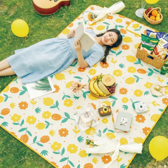 【KidsLife】加厚防水防潮野餐墊(多款可選)｜附收納袋 大野餐墊 沙灘墊