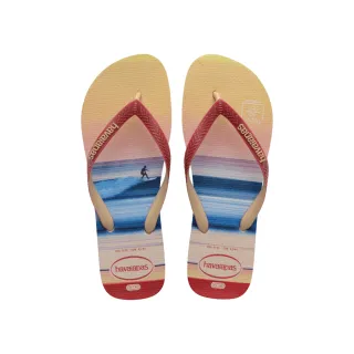 【havaianas 哈瓦仕】拖鞋 男鞋 夾腳拖 衝浪 海浪 Top Surf Sessions 漸層黃 4149094-0121M(哈瓦士)