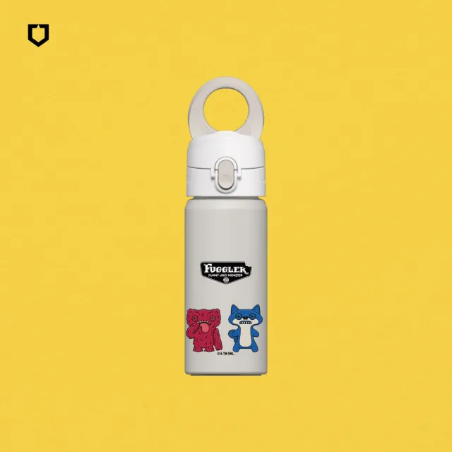 【RHINOSHIELD 犀牛盾】AquaStand磁吸水壺 不鏽鋼保溫杯480ml MagSafe兼容支架運動水壺(Fuggler放克牙寶)