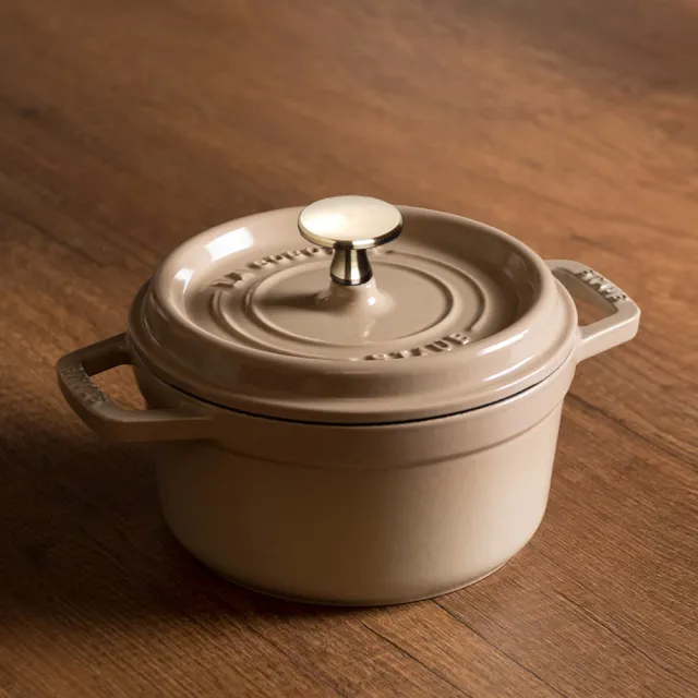 【STAUB】圓形琺瑯鑄鐵鍋16cm-顏色任選(德國雙人牌集團官方直營)