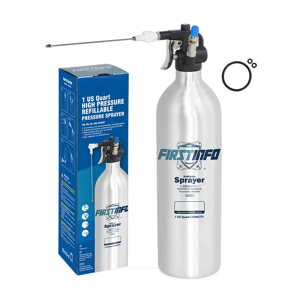 良匠工具】新型1L氣動高壓噴霧罐加厚款可重複使用壓力噴霧罐鋁製噴霧罐