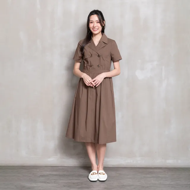 【perng yuh 芃諭名品】經典重奏 翻領 柔彈洋裝(2026 SS Collection|5A春夏新品上市)