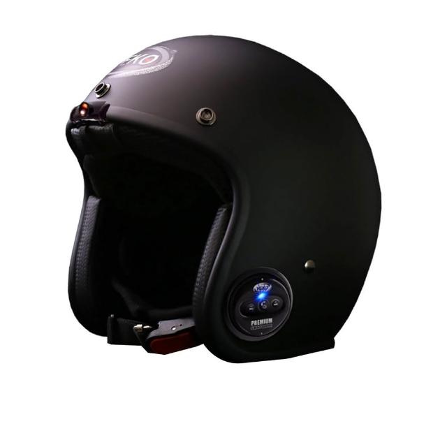 【X-BIKE】限時體驗價-單行車紀錄功能 台灣製 隱裝式FHD極廣角復古安全帽(含鏡片、電池、充電器、記憶卡)