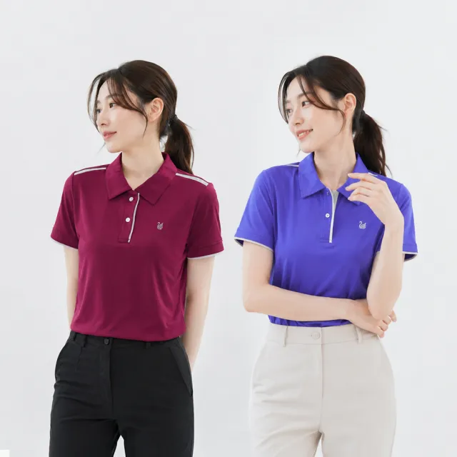 【遊遍天下】MIT台灣製女款抗UV吸濕排汗短袖POLO衫 多色多款 (M-5L 大尺碼)