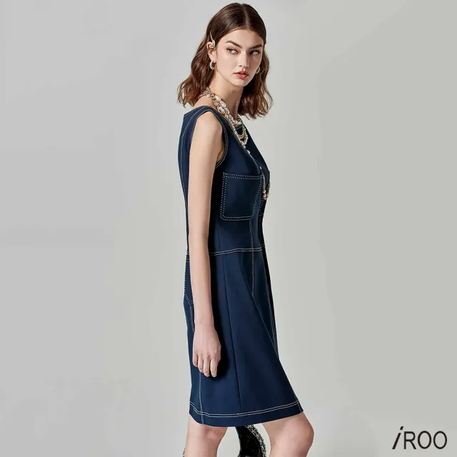 【iROO】大Ｕ領經典簡約洋裝